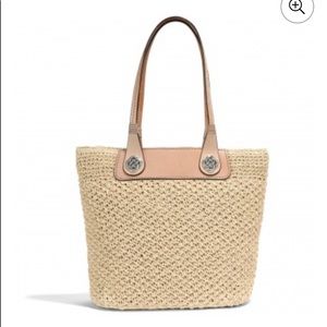 Brighton Lena Straw Tote Natural NWT